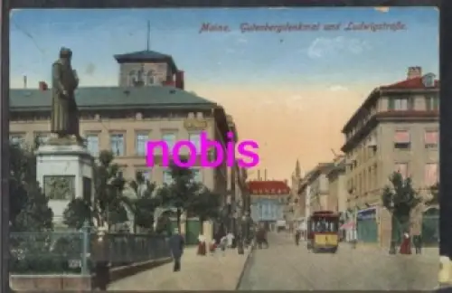 Mainz Ludwigstrasse mit Strassenbahn o 3.5.15