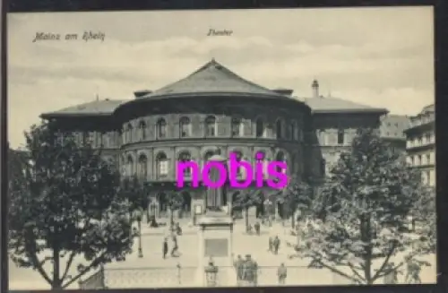 Mainz Denkmal und Theater *ca.1910