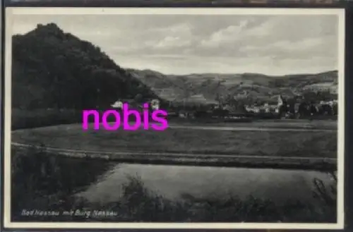 56377 Bad Nassau mit Burg Nassau *ca.1930