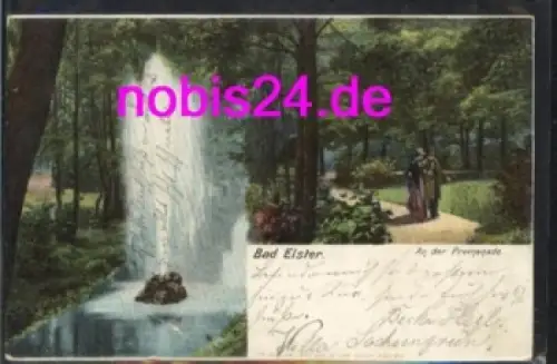08645 Bad Elster Springbrunnen Promenade o 11.6.1904