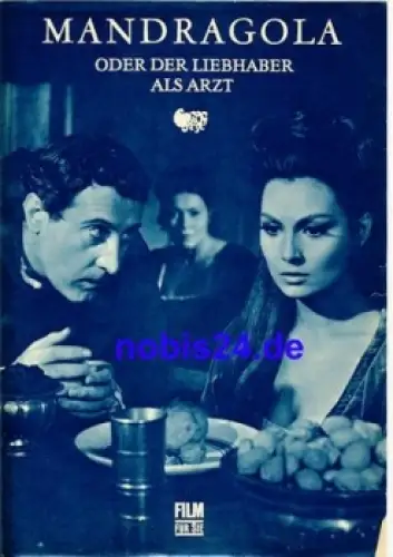 Mandragola mit Rosanna Schiaffino Philippe Leroy  Toto 62/67 Film für Sie Programm