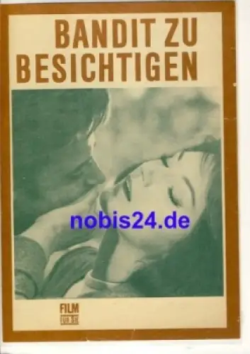 Bandit zu besichtigen (I Protagonisti) - Italienischer Film mit Sylva Koscina Jean Sorel 12/70 Film für Sie Programm