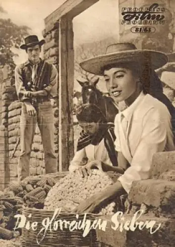 die glorreichen Sieben Progress Programm 81/63 mit Yul Brvnner, Steve McQueen, Charles Bronson