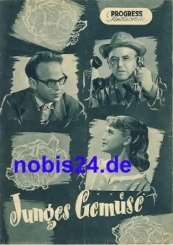Junges Gemüse - DEFA-Film mit Herbert Richter Angela Brunner 26/56 Progress Filmillustrierte