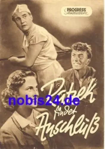 Ratzek findet Anschluß - Tschechoslowakischer Film 1952 Progress Filmillustrierte