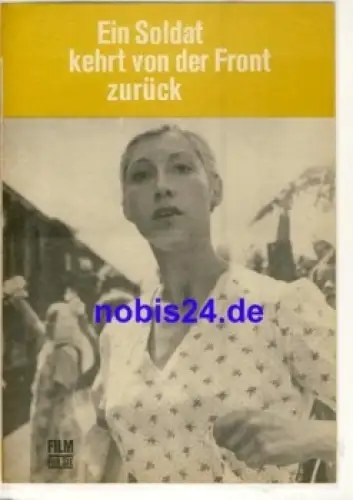 Ein Soldat kehrt von der Front zurück - Sowjetischer Film 84/72 Film für Sie