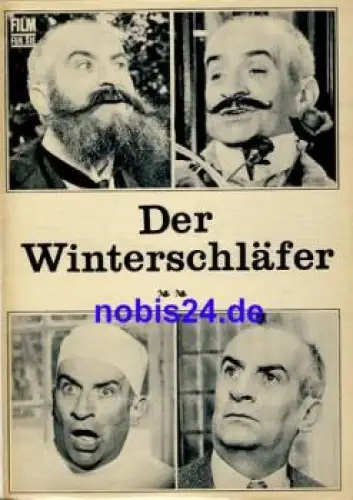 Der Winterschläfer - Französisch Italienischer Film mit Louis de Funes Claude Gensac Bernard Alane 26/71 Progress Filmprogramm