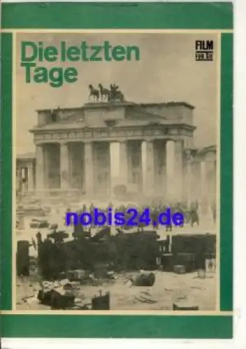 Die letzten Tage - Polnischer Film 10/70 Film für Sie Programm