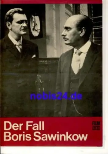 Der Fall Boris Sawinkow - Sowjetischer Film 37/70 Film für Sie Programm