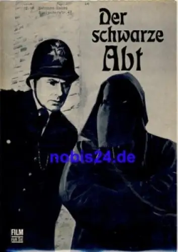 Der schwarze Abt von Edgar Wallace mit Eddi Arent Klaus Kinski 42/70 Progress Filmprogramm 