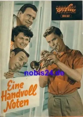 Eine Hand voll Noten DEFA-Film mit Günther Simon, Ingeborg Dirgardt, Heinz Quermann 114/61 Progress Programm