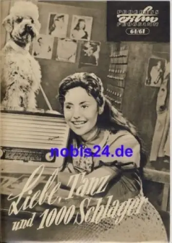 Liebe, Tanz und 1000 Schlager mit Caterina Valente Peter Alexander 64/61 Progress Programm