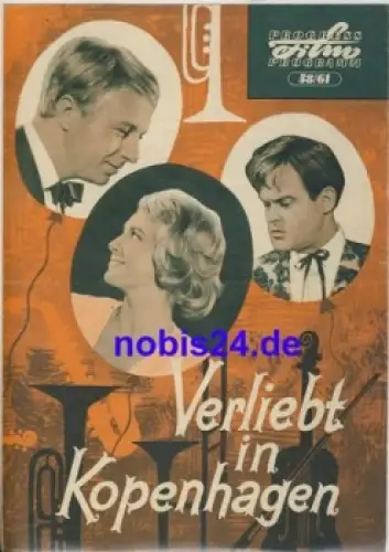 Verliebt in Kopenhagen dänischer Film 58/61 Progress Programm