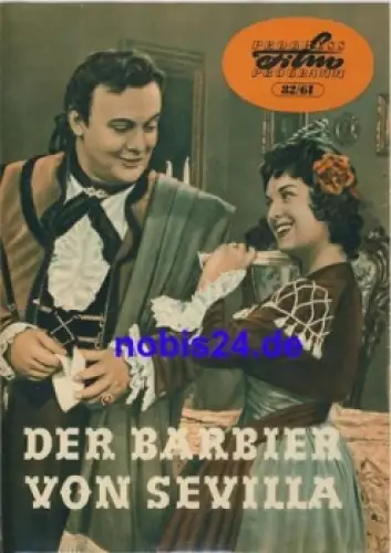 Der Barbier von Sevilla 82/61 Progress Programm mit Tito Gobbi, Irene Genna,Armando Francioli