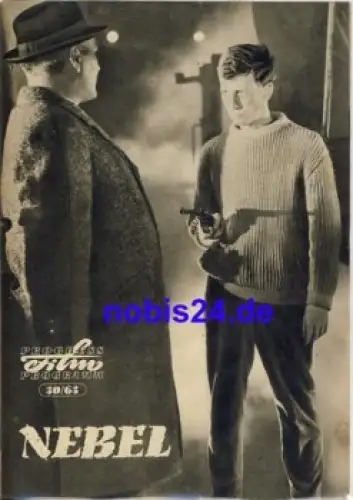 Nebel DEFA-Film mit Doris Weikow, Eberhard Esche, Günther Simon, Manfred Krug 30/63 Progress Programm