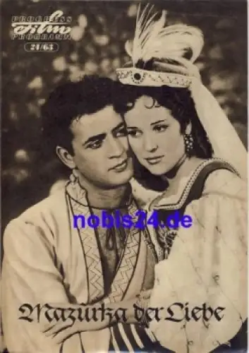 Mazurka der Liebe - DEFA-Film 24/63 Progress Programm mit Bert Fortell Albert Garbe