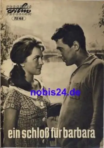 Ein Schloß für Barbara Tschechoslowakischer Film 75/63 Progress Programm