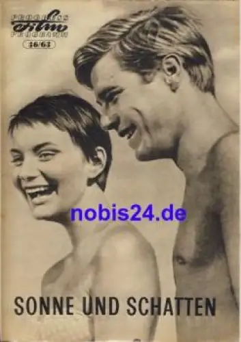Sonne und Leidenschaft - Tschechoslowakischer Film 36/63 Progress Programm