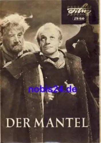 Der Mantel - Sowjetischer Film 29/60 Progress Programm