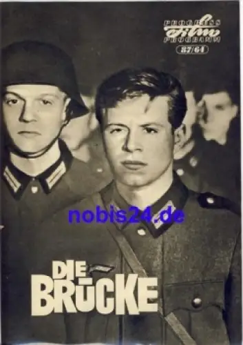 Die Brücke mit Folker Bohnet, Fritz Wepper, Cordula Trantow, günter Pfitzmann 87/64 Progress Programm