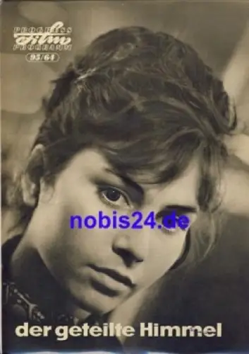 Der geteilte Himmel DEFA-Film mit Renate Blume, Eberhard Esche 95/64 Progress Programm