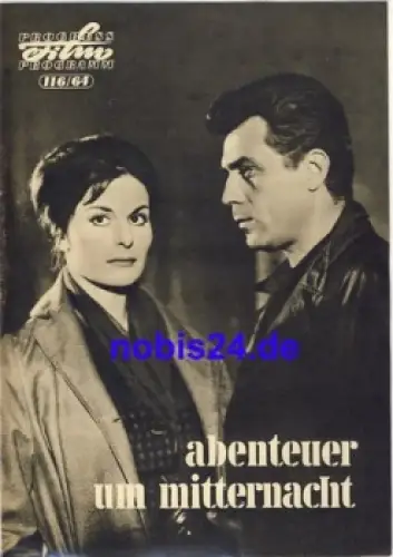 Abenteuer um Mitternacht bulgarischer Film ​​​​​​​116/64 Progress Programm