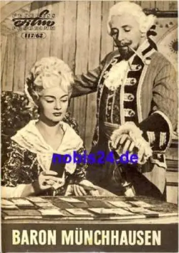 Baron Münchhausen - Tschechoslowakischer Film 117/62 Progress Programm