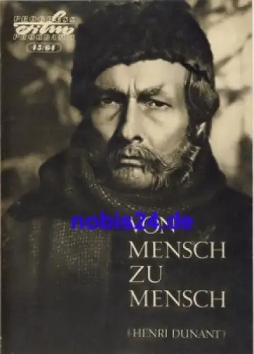 Von Mensch zu Mensch mit Jean-Louis Barrault Frankreich ​​​​​​​45/64 Progress Programm