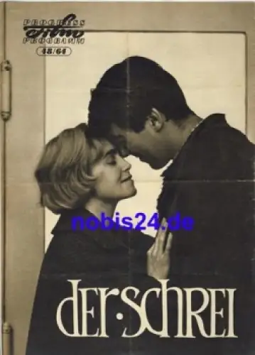 Der Schrei Tschechoslowakischer Film 48/64 Progress Programm