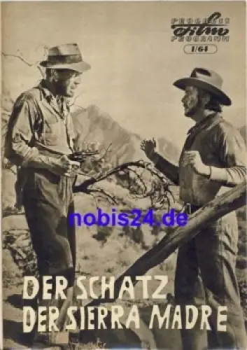 Der Schatz der Sierra Madre mit Humphrey Borgart, 1/64 Progress Programm