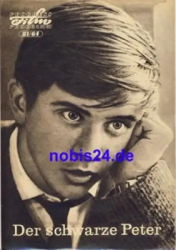 Der schwarze Peter - Tschechoslowakischer Film 81/64 Progress Programm