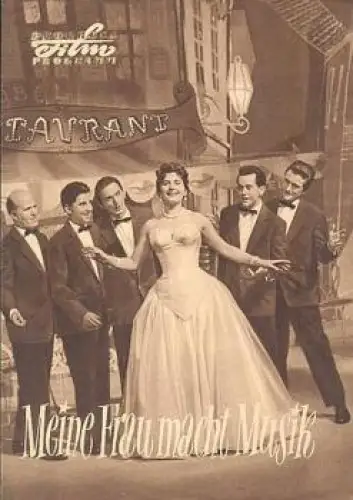 meine Frau macht Musik -  DEFA-Film mit Lore Frisch und Günther Simon 124/57 Progress Programm