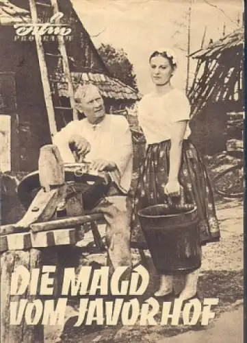 die Magd vom Javorhof - Tschechoslowakischer Film 69/57 Progress Programm
