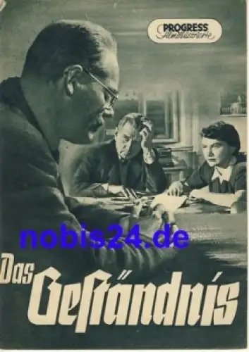 Das Geständnis mit Oldrich Lukes Jana Ditetova Oldrich Vykypel 10/55 Progress Filmillustrierte