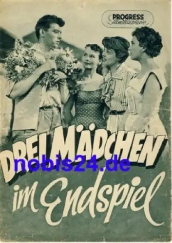 Drei Mädchen im Endspiel DEFA-Film mit Horst Naumann 38/56 Progress Filmillustrierte