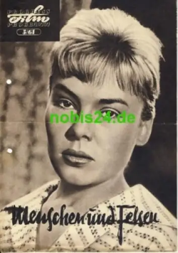 Menschen und Felsen - Tschechoslowakischer Film 5/61 Progress Programm