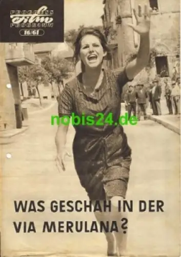 Was geschah in der Via Merulana - Italienischer Film mit Claudia Cardinale 16/61 Progress Programm