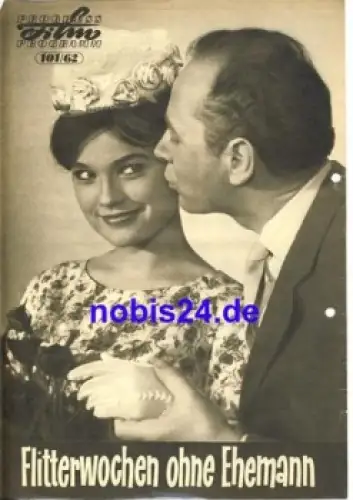 Flitterwochen ohne Ehemann, mit Kurt Ulrich, Eva Maria Hagen, Herbert Köfer 101/62 Progress Programm