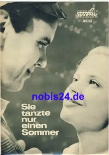 Sie tanzte nur einen Sommer mit Folke Sundquist, Ulla Jacobsson 120/65 Progress Programm