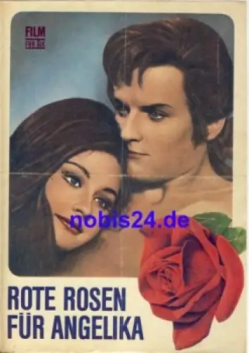 Rote Rosen für Angelika mit Jacques Perrin Raffaell Carra 53/68 Progress Programm Film für Sie