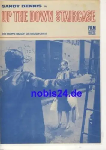 UP THE DOWN STAIRCASE - US Film mit Sandy Dennis Patrick Bedford 83/68 Progress Filmprogramm
