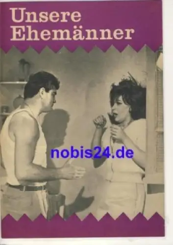 Unsere Ehemänner (I nostri mariti) - Italienischer Film mit Alberto Sordi Nicoletta Machiavelli 82/68 Progress Filmprogramm