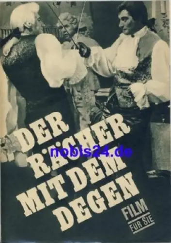 Der Rächer mit dem Degen - Frankreich Italien Spanien 11/68 Progress programm  Film für Sie