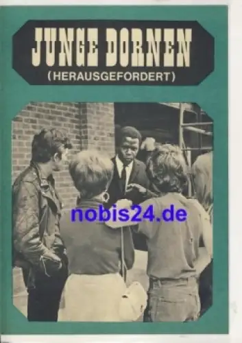 Junge Dornen - Englischer Film mit Sidney Poitier Judy Geeson  87/68 Progress Filmprogramm Film für Sie