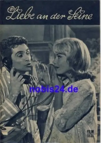 Liebe an der Seine (Conduite a gauche) Französischer Film mit Dany Robin Marcel Amont 68/68 Progress Programm