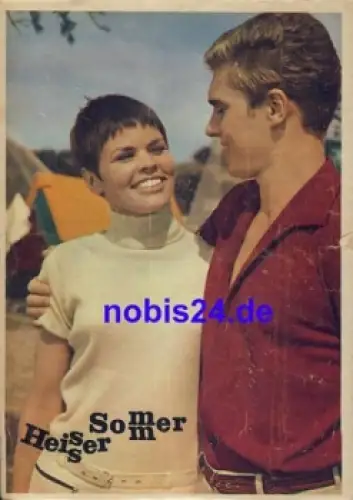 Heisser Sommer DEFA-Film mit Chris Doerk Frank Schöbel Regine Albrecht 32/68 Progress Filmprogramm