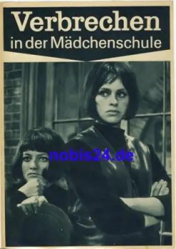 Verbrechen in der Mädchenschule - Tschechoslowakischer Film 88/66 Progress Programm