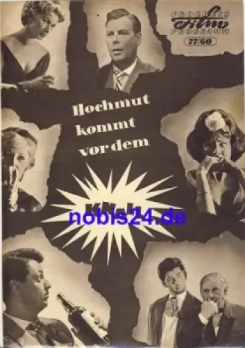 Hochmut kommt vor dem Knall - DEFA-Film mit Johannes Arpe Lisa Macheiner Horst Drinda 77/60 Progress Programm