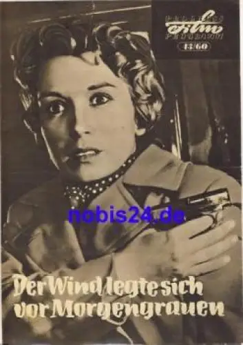 Der Wind legte sich vor Morgenrauen - Jugoslawischer Film 43/60 Progress Programm