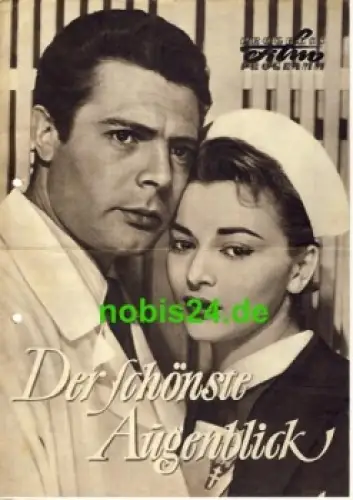 Der schönste Augenblick 88/57 Progress Programm Marcello Mastroianni and Giovanna Ralli